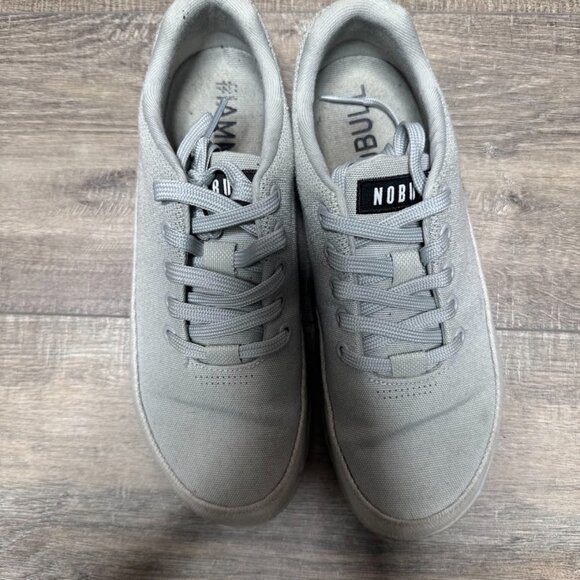 NOBULL Gray Canvas Trainer Athletic Shoes Women's Size 8.5 - Picture 2 of 7